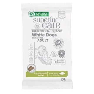 Nature's Protection SC White Dogs Hypoallergenic Dental Białoryba 150g dog