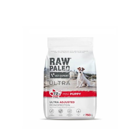 VetExpert Raw Paleo Ultra Wołowina Mini Puppy 750g