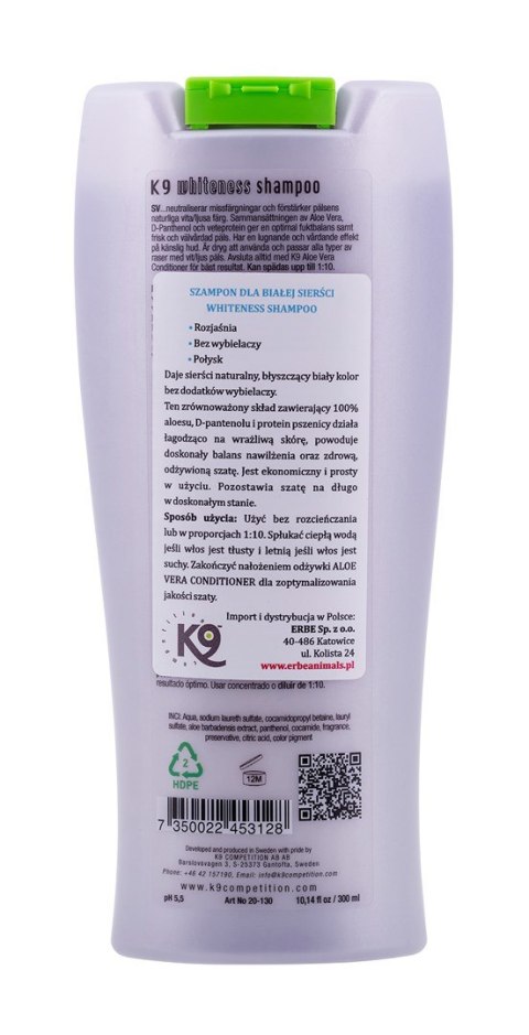 Nature's Protection K9 Whiteness Shampoo 300 ml