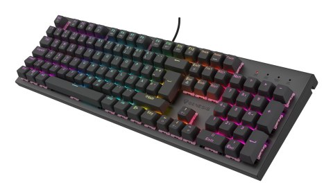 KLAWIATURA DLA GRACZY GENESIS THOR 303 DE PODŚWIETLENIE RGB MECHANICZNA SILENT SWITCH CZARNA HOT SWA