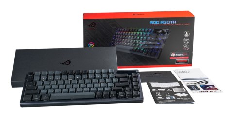 ASUS ROG Azoth klawiatura Gaming USB + RF Wireless + Bluetooth QWERTY Czarny