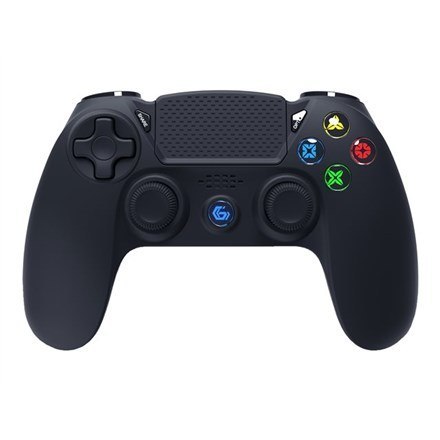 GEMBIRD BEZPRZEWODOWY GAMEPAD Z WIBRACJAMI DO PS4/PC JPD-PS4BT-01, BLUETOOTH, CZARNY