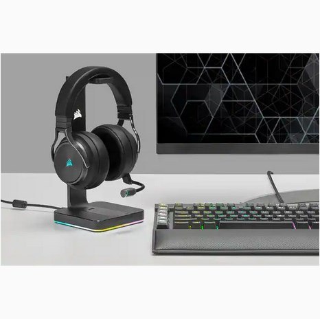 Corsair High-Fidelity Gaming Headset VIRTUOSO RGB WIRELESS XT Wireless/Wired Over-Ear Wireless Black