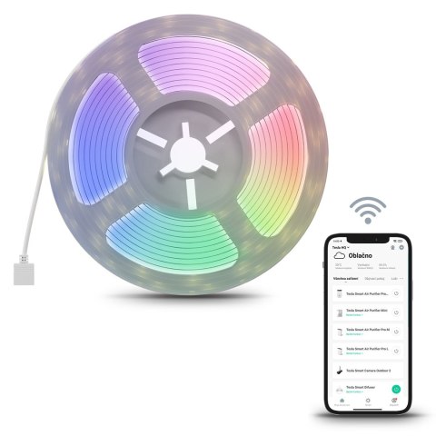 Inteligentna taśma TESLA TSL-LIG-STRIP5M TechToy Smart Strip RGB 5m