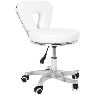 Taboret kosmetyczny do pedicure 9266 biały