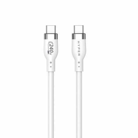 1M USB-C CHARGING CABLE WHIT/E SILICONE 240W