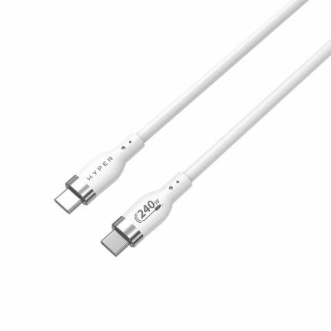 1M USB-C CHARGING CABLE WHIT/E SILICONE 240W