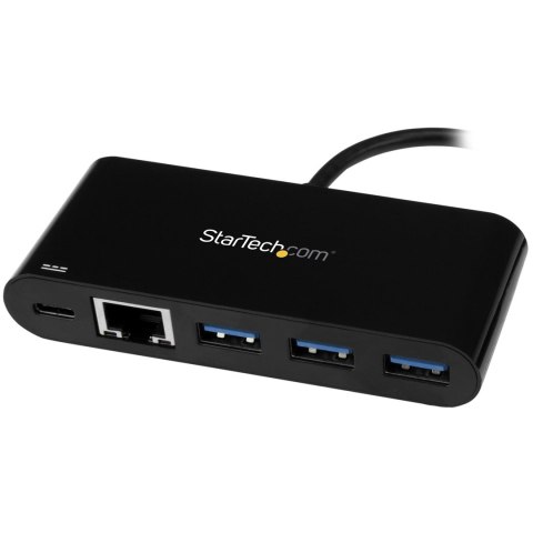 3PT USB 3.0 C HUB + GBE PD 2.0/2.0 - TYPE C TO 3X A - USB 3.0