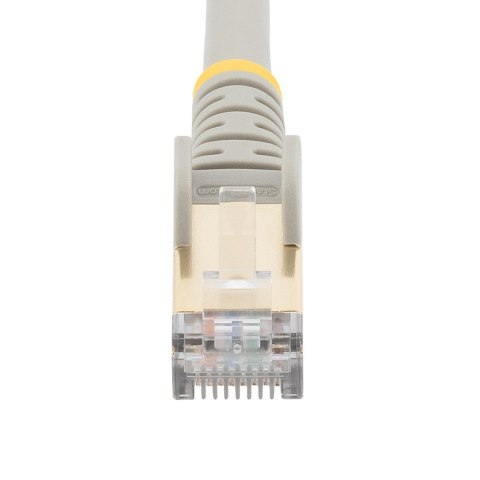 5M CAT6A ETHERNET CABLE GREY/GREY - SHIELDED COPPER WIRE