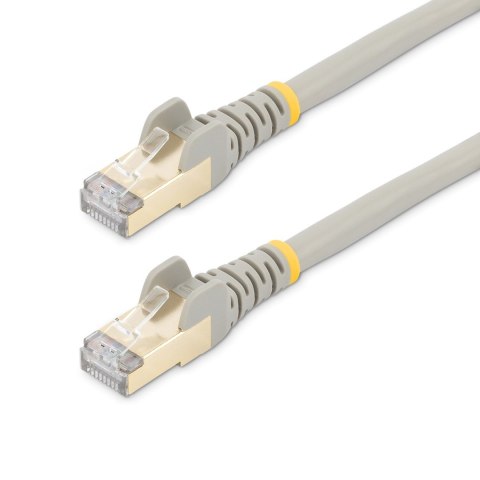 5M CAT6A ETHERNET CABLE GREY/GREY - SHIELDED COPPER WIRE