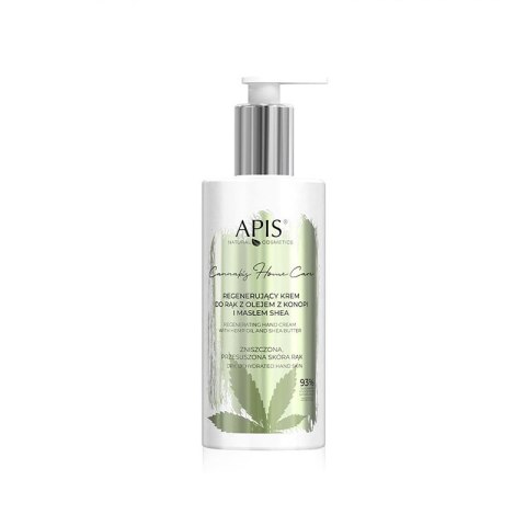 Apis cannabis home care regenerujący krem do rąk z olejem z konopi i masłem shea 300 ml