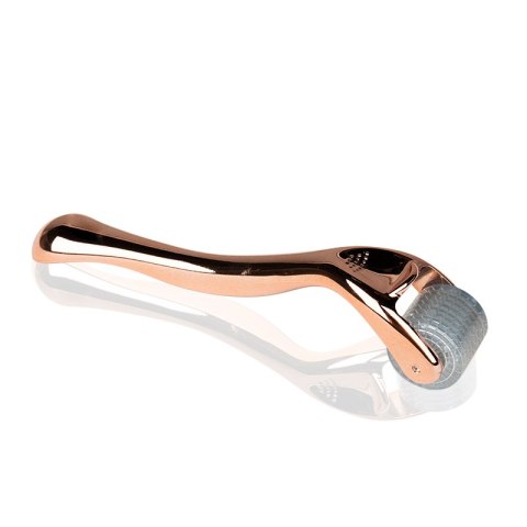 Derma roller do mezoterapii rose gold 0,75 mm 192 igły tytanowe