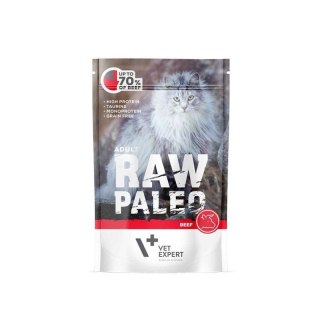 VetExpert Raw Paleo adult cat - Wołowina saszetka 100g