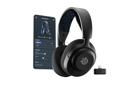 Steelseries Arctis Nova 5P Wireless Zestaw słuchawkowy Bezprzewodowy Opaska na głowę Gaming USB Type-C Bluetooth Czarny