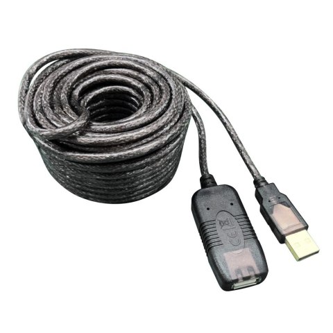 Techly IUSB-REP10TY kabel USB USB 2.0 10 m USB A Czarny