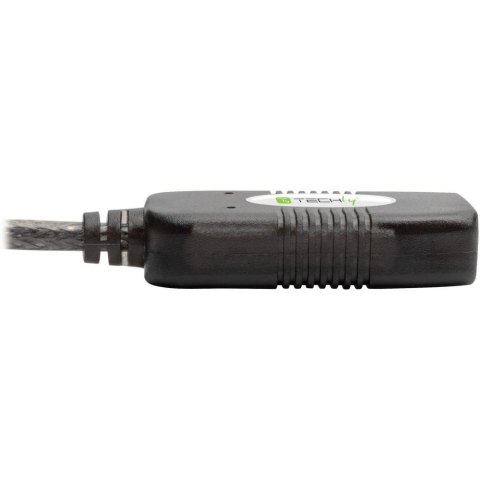 Techly IUSB-REP10TY kabel USB USB 2.0 10 m USB A Czarny