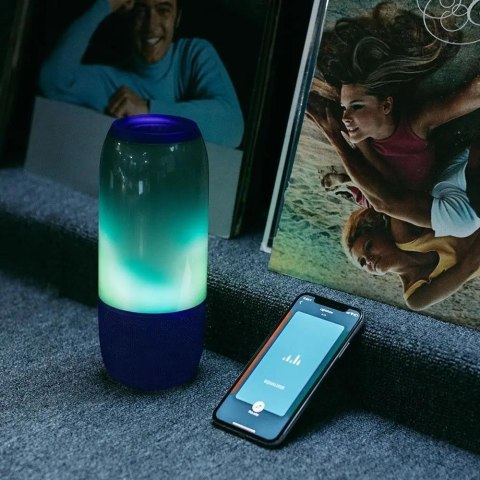 Bezprzewodowy głośnik LED V-TAC SMART VT-7456 RGB Bluetooth 2x3W (SKU 8569) Niebieski