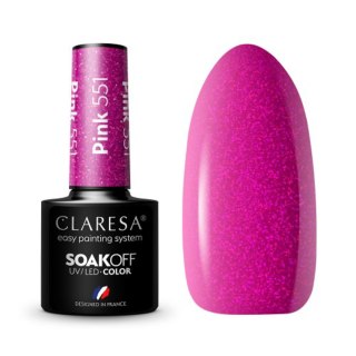 CLARESA Lakier hybrydowy PINK 551 -5g