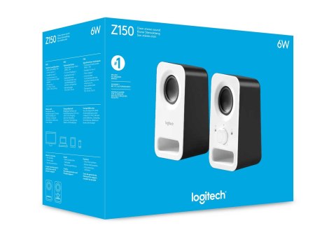 Logitech Z150 Biały Przewodowa 3 W