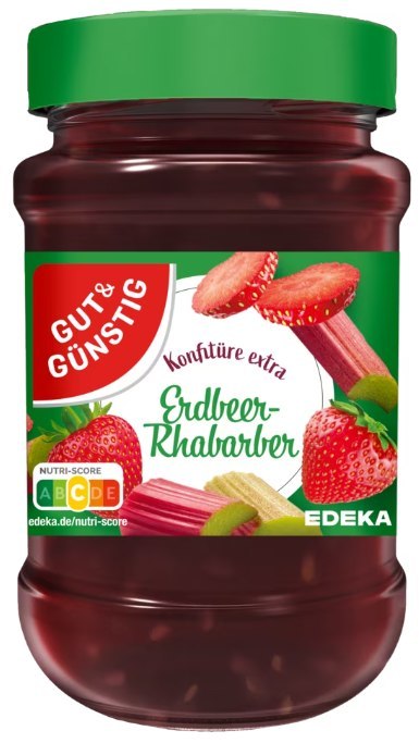 G&G Konfitura ExtraTruskawka Rabarbar 450 g