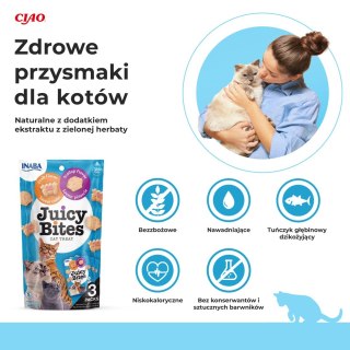 INABA Juicy Bites O smaku przegrzebków i kraba - przysmak dla kota - 3x11,3 g