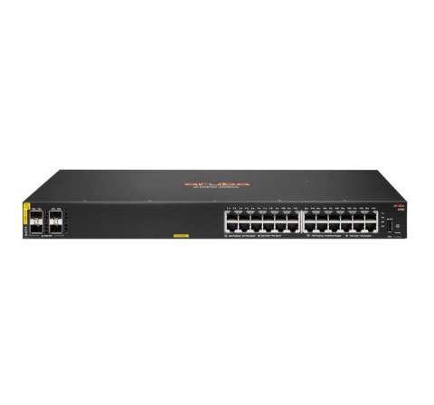 Aruba 6100 24G Class4 PoE 4SFP+ 370W Zarządzany L3 Gigabit Ethernet (10/100/1000) Obsługa PoE 1U Czarny