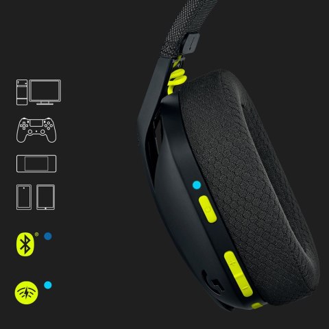 Logitech G G435 Zestaw słuchawkowy Bezprzewodowy Opaska na głowę Gaming Bluetooth Czarny