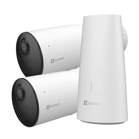 Zestaw EZVIZ SMART HOME Battery Camera Kit 2x kamera HB3 + stacja bazowa W2HS (CS-HB3-B2)