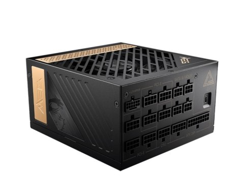 MSI MEG AI1300P PCIE5 moduł zasilaczy 1300 W 24-pin ATX ATX Czarny