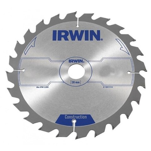 PIŁA TARCZOWA 200x30x2,5mm 24z ATB CONSTRUCTION IRWIN