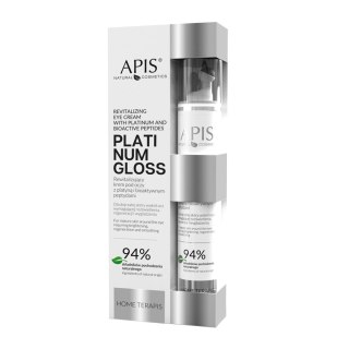 Apis home terapis platinum gloss rewitalizujący krem pod oczy z platyną i bioaktywnymi peptydami 10 ml