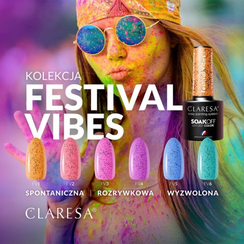 CLARESA Lakier hybrydowy Festival Vibes 1 -5g