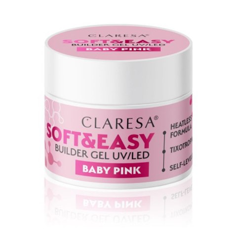 Claresa żel budujący Soft&Easy gel baby pink 12g