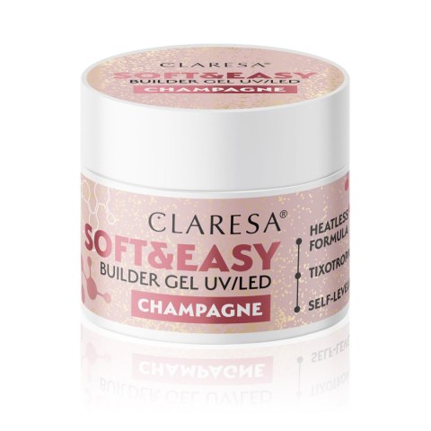 Claresa żel budujący Soft&Easy gel champagne 45g