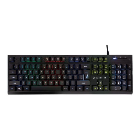 SureFire KingPin X2 klawiatura Gaming USB QWERTY US English Czarny, Metaliczny