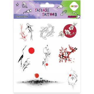 Naklejki TATUAŻE zmywalne JAPANESE 150x200mm HA 4261 1520-UR02 Happy Color