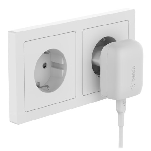 Ładowarka Belkin BoostCharge USB-C PD 3.1 PPS Wall Charger 20W + USB-C to Lightning Cable 1m White