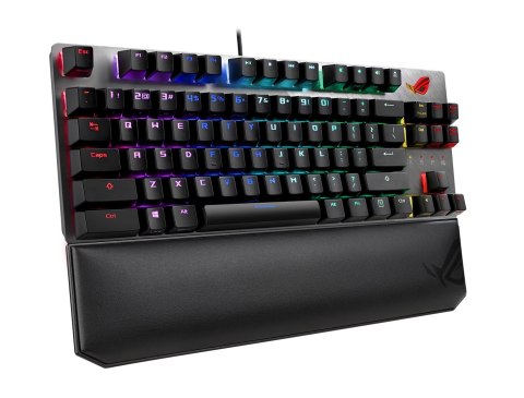 ASUS ROG Strix Scope NX TKL Deluxe klawiatura Gaming USB Niemiecki Czarny, Szary