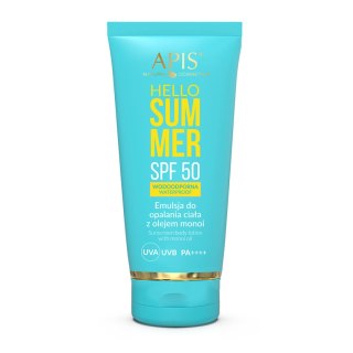 Apis hello summer spf 50 emulsja do opalania z olejem monoi 200 ml