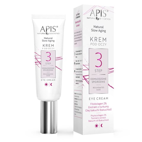 Apis Natural slow aging Krem pod oczy STEP 3 odmłodzone spojrzenie 15 ml