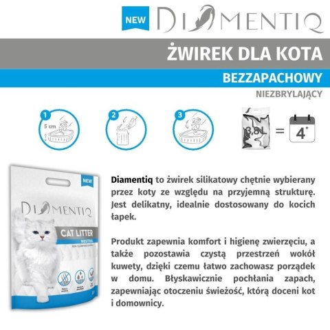 DIAMENTIQ Neutral - żwirek neutralny - 30 l