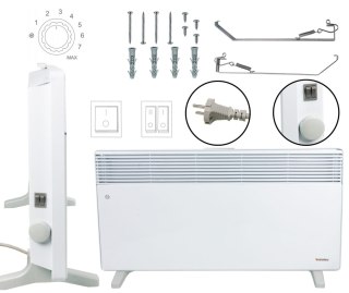 Elektryczny grzejnik naścienny WARMTEC EWX-2500W