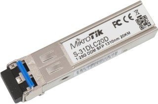 Wkładka SFP Mikrotik S-31DLC20D 1.25G Dual LC UPC SM 20km