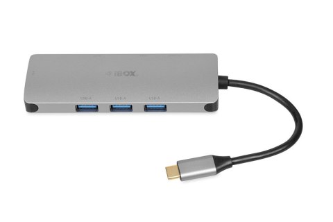 IBOX HUB USB IUH3RJ4K USB3.2 LAN HDMI 4K PD100W