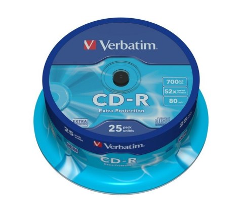 CD-R 52x 700MB 25P CB DL Ex Prot 43432