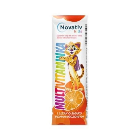 Novativ kids Lizaki Multivitaminka, 30 szt ( smak pomarańczowy)