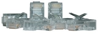 Wtyk RJ45 kat.6 UTP uniwersalny drut/linka 8P8C 100szt