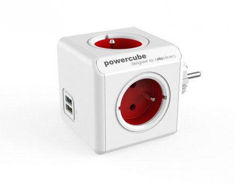 Rozgałęziacz PowerCube Original USB 2202RD/FROUPC Czerwony