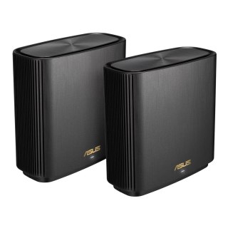 ASUS ZenWiFi AX (XT9) AX7800 2er Set Schwarz Tri-band (2.4 GHz/5 GHz/5 GHz) Wi-Fi 6 (802.11ax) Czarny 4 Wewnętrzne