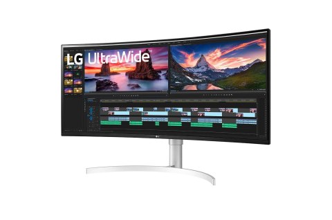 LG 38WN95CP-W monitor komputerowy 96,5 cm (38") 3840 x 1600 px Quad HD+ QLED Biały